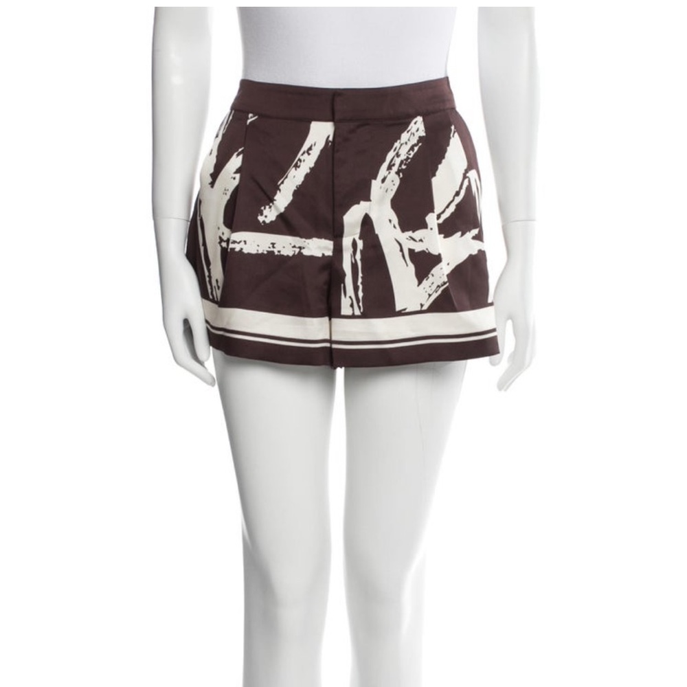 SER.O.YA Brown and White Women's Shorts